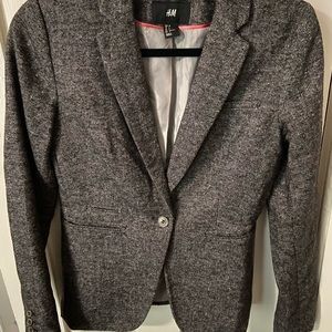 H&M Tweed Fitted Blazer
